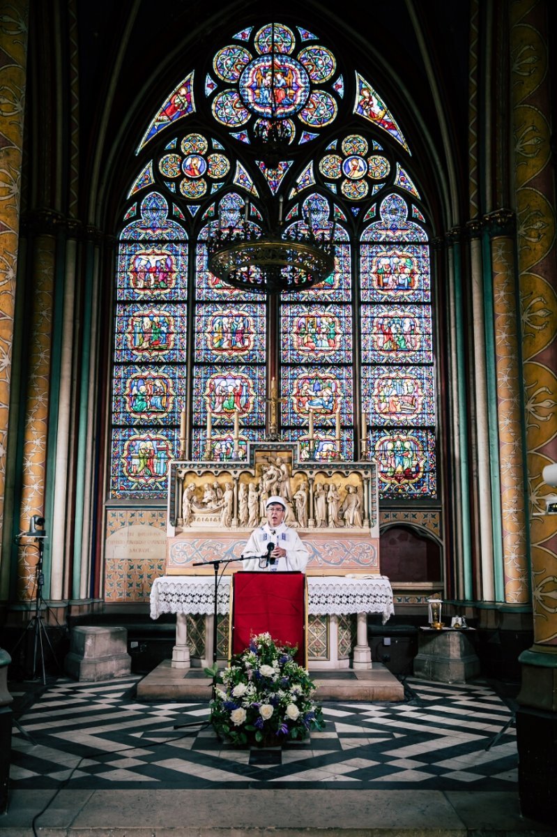 Messe de la Dédicace de la cathédrale Notre-Dame de Paris. © Guillaume Poli / CIRIC.
