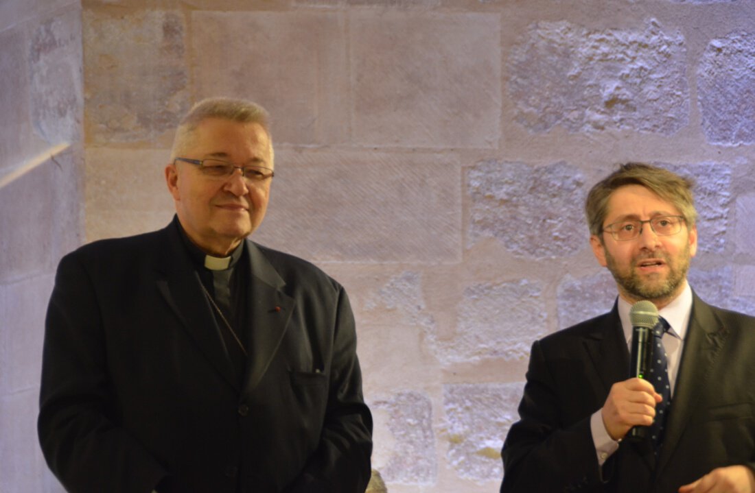 Discours de Haim Korsia, grand rabbin de France. © Marie-Christine Bertin / Diocèse de Paris.