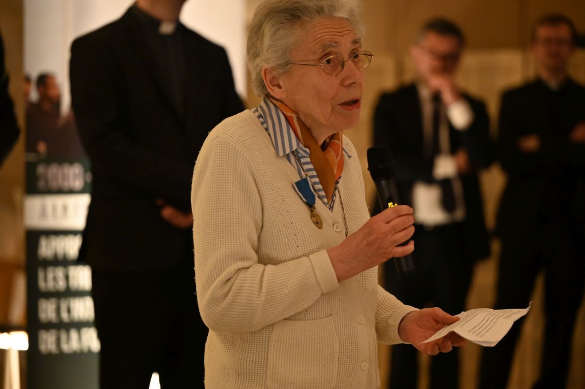Messe pour l'anniversaire de la Faculté Notre-Dame, du Séminaire de (…). Dîner au Collège des Bernardins. © Marie-Christine Bertin / Diocèse de Paris.
