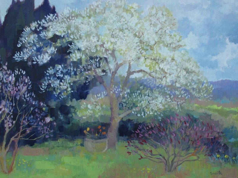 Résurrexit. © Maïté Roche Huile sur toile, 116x81cm. 