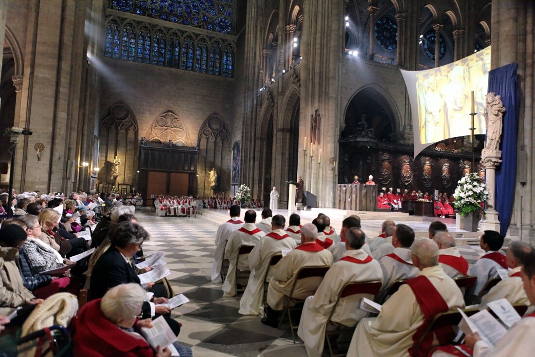 Liturgie de la Parole. © Yannick Boschat / Diocèse de Paris.
