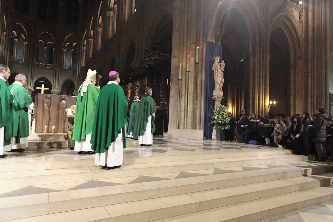 Messe à Notre-Dame de Paris. © Yannick Boschat / Diocèse de Paris.