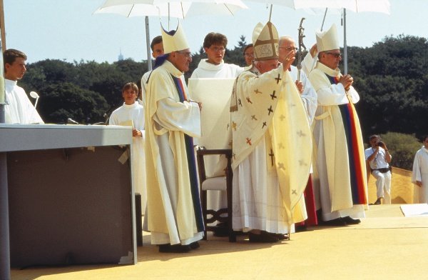 Jean-Paul II aux JMJ de 1997 à Paris. © Denis Metzinger.