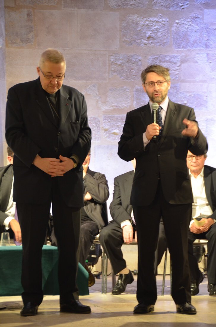 Discours de Haim Korsia, grand rabbin de France. © Marie-Christine Bertin / Diocèse de Paris.