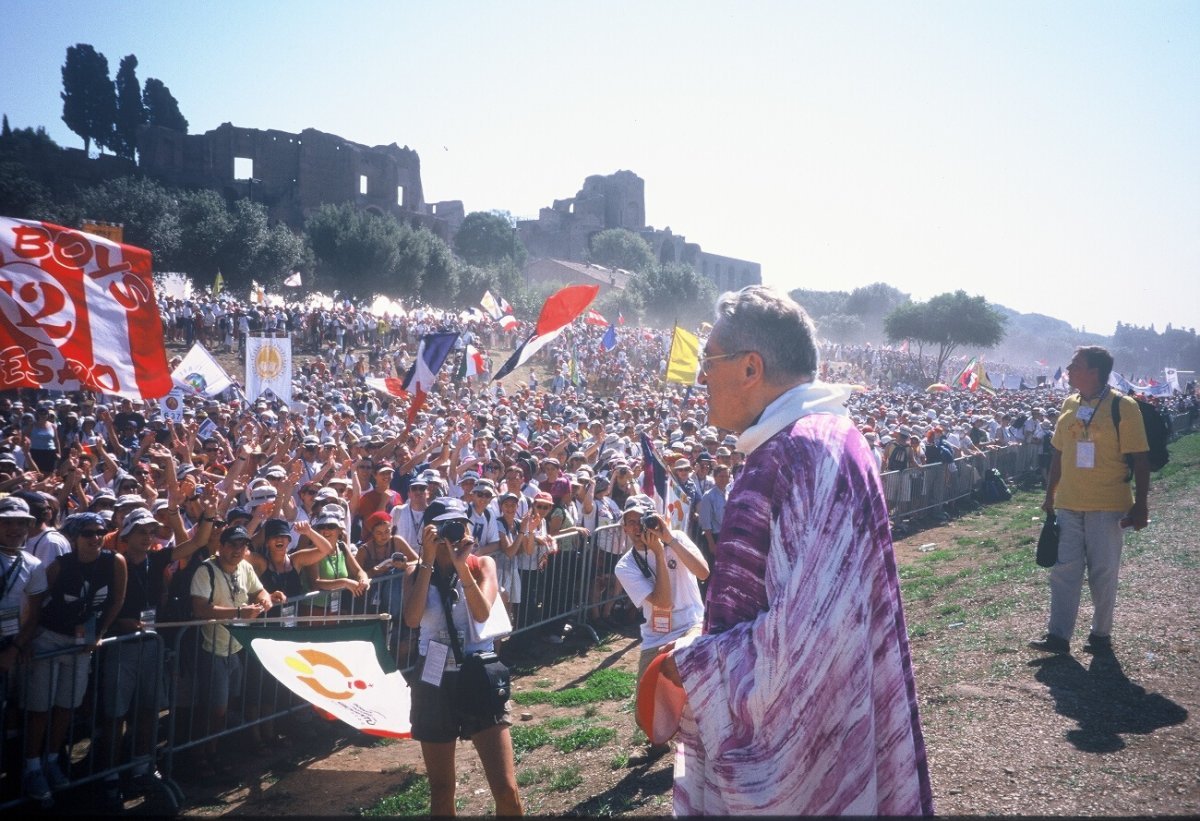 Lors des JMJ à Rome. En août 2000. © D. R..