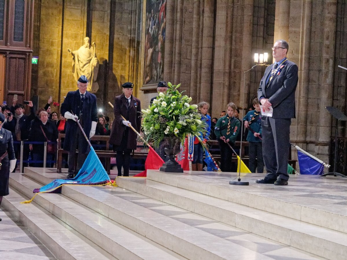 Célébration de commémoration du centenaire de l'armistice de la Grande (…). © Yannick Boschat / Diocèse de Paris.