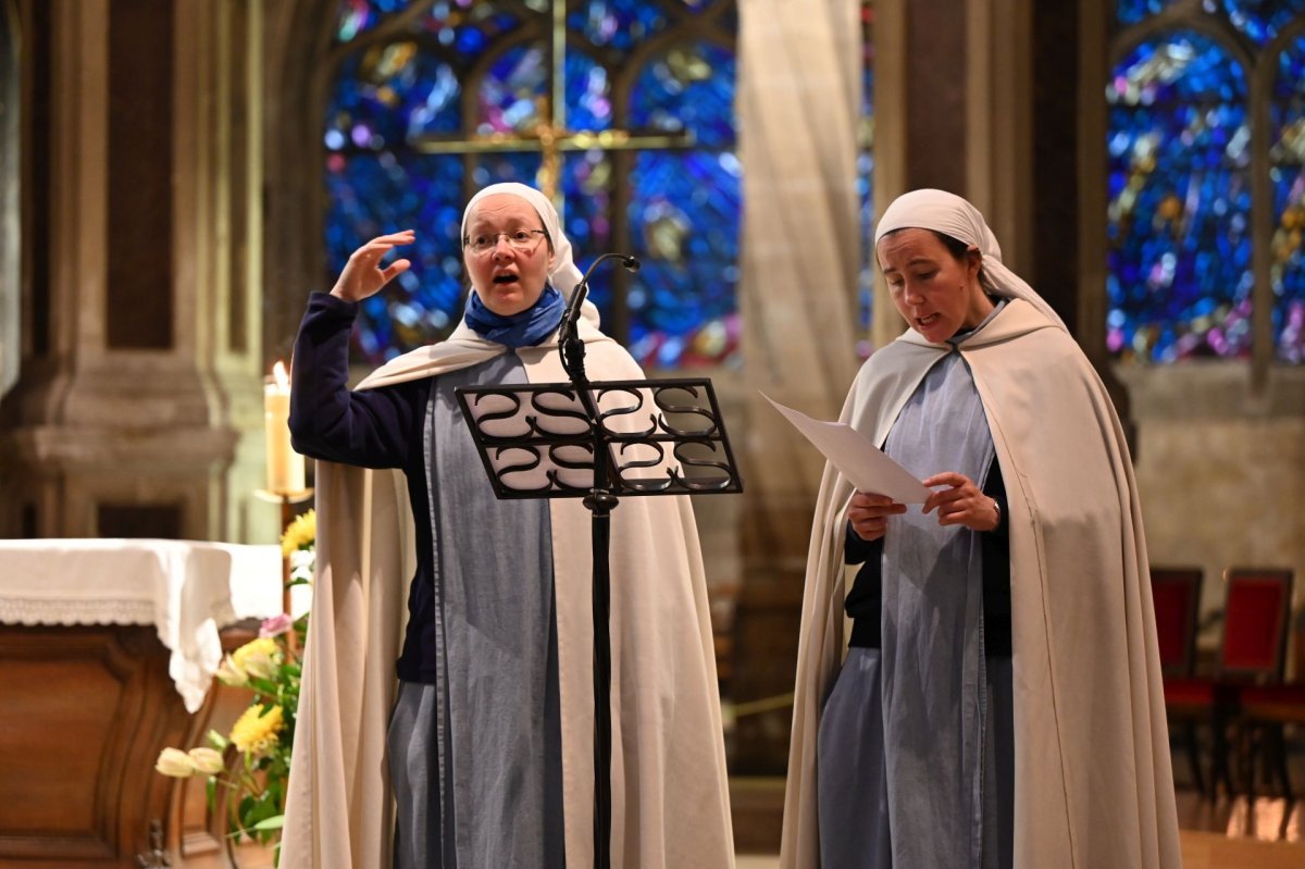 Catéchèse sur le sacrement du baptême. Lundi 5 mai 2025. © Marie-Christine Bertin / Diocèse de Paris.