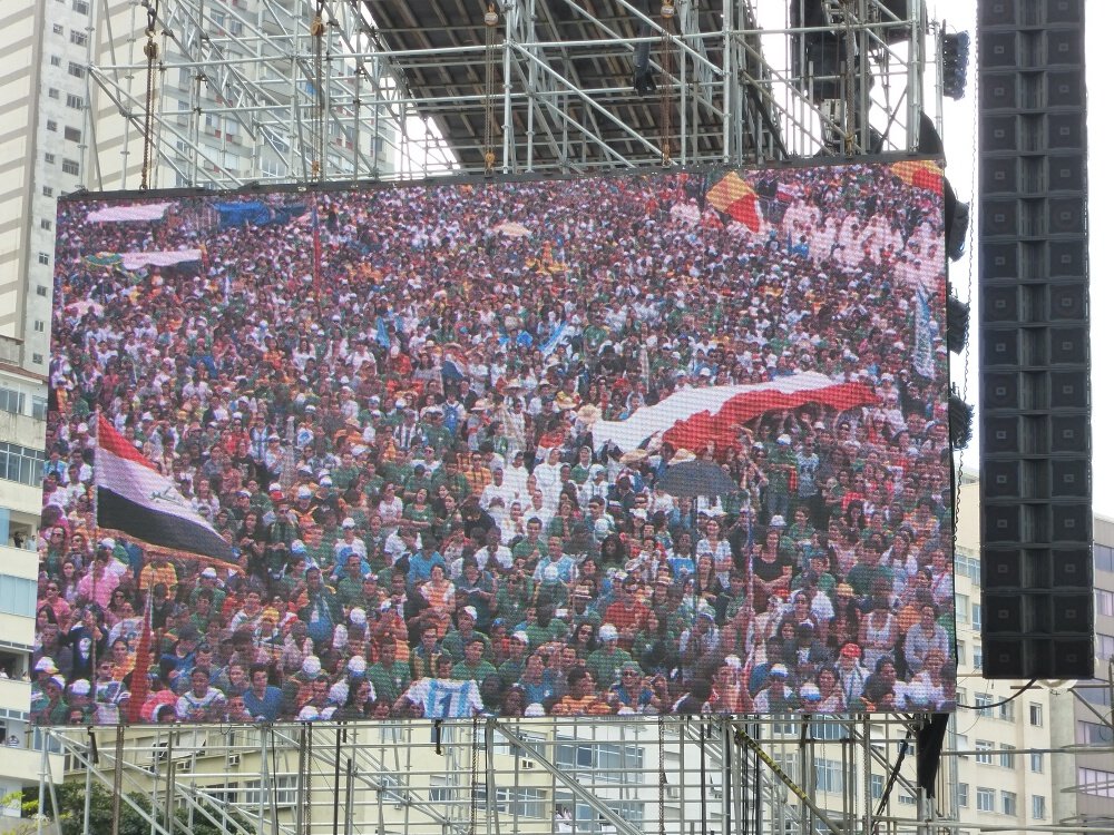 Messe pour les Journées Mondiales de la Jeunesse. © Bruno Guespereau / Diocèse de Paris.