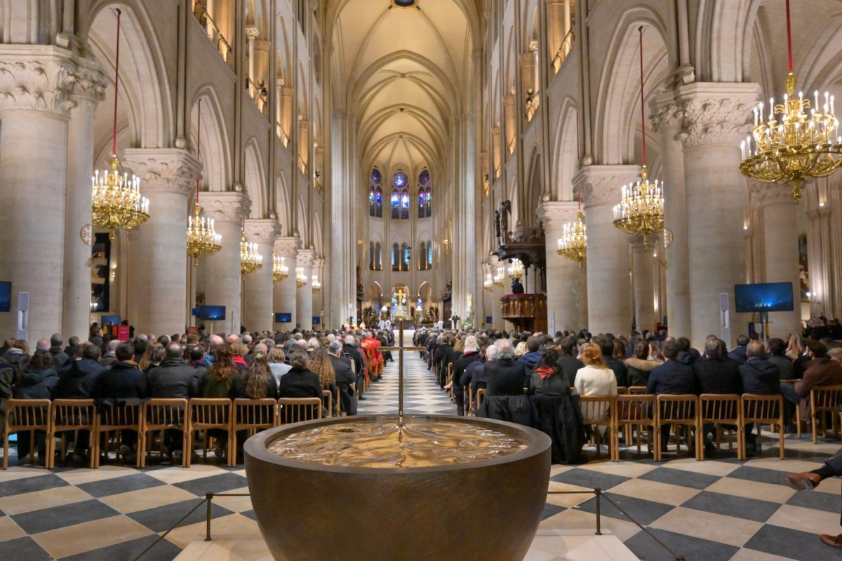 Office de réouverture de Notre-Dame de Paris. © Julio Piatti / Notre-Dame de Paris.