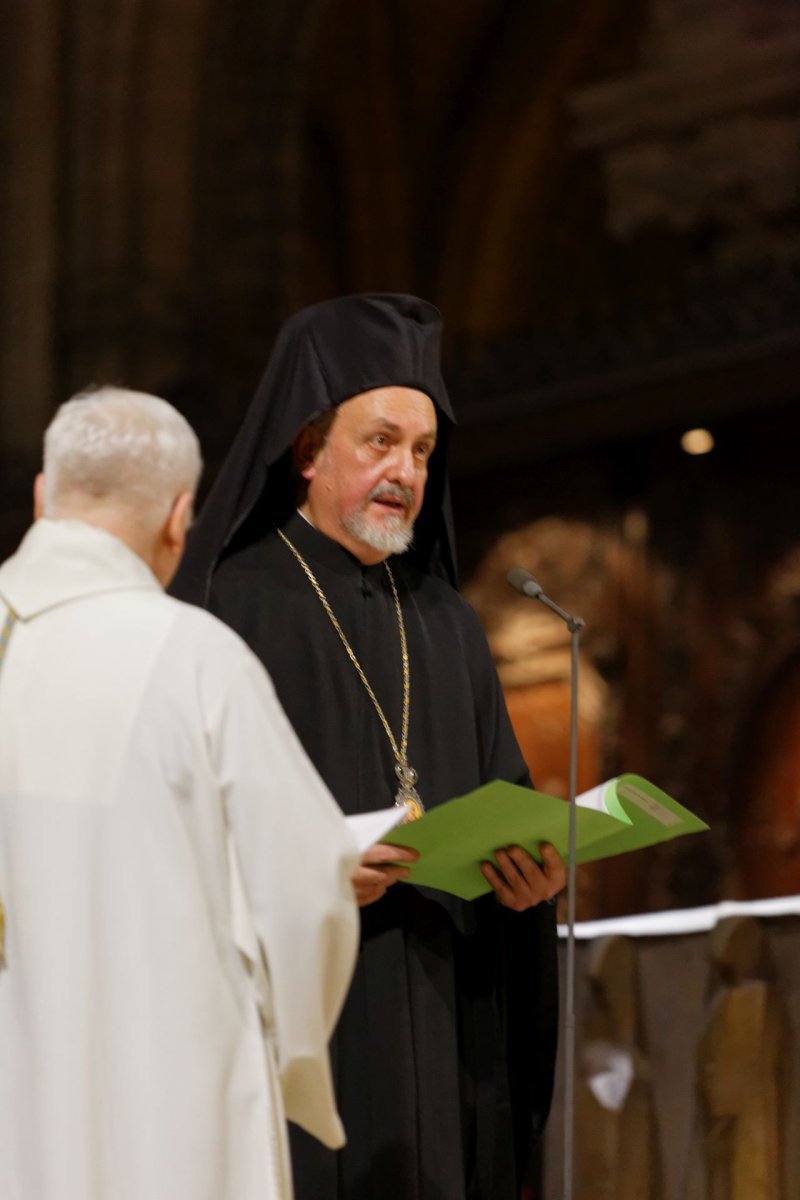 Prière œcuménique pour la sauvegarde de la création. Prière pour la paix par Mgr Emmanuel © Yannick Boschat / Diocèse de Paris.