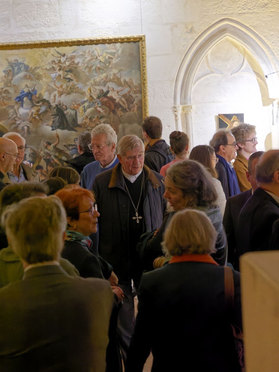 Vernissage de l'exposition “Un patrimoine méconnu”. © Yannick Boschat / Diocèse de Paris.