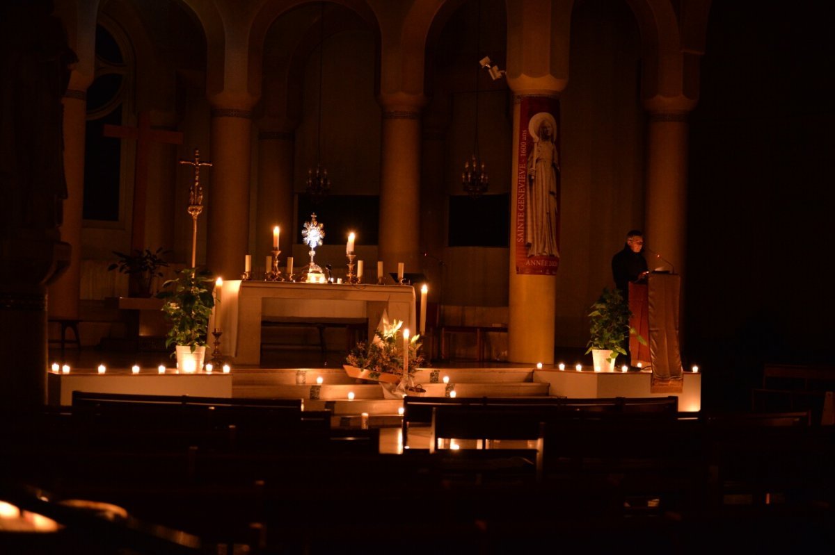 Soirée sainte Geneviève à Saint-Dominique (14e). © Marie Christine Bertin / Diocèse de Paris.