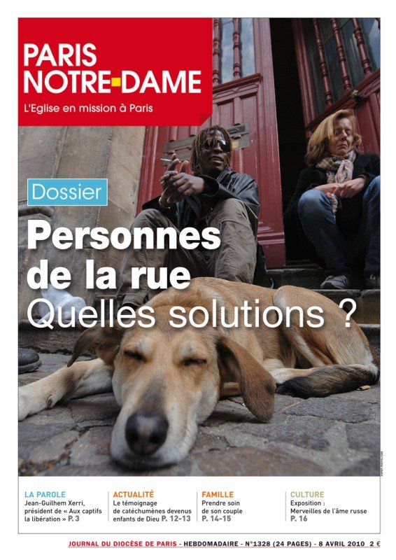 Décembre 2009 : Hiver Solidaire. Les églises de Paris ouvrent leurs portes pour accueillir les personnes de la rue pendant les périodes de grand froid. 