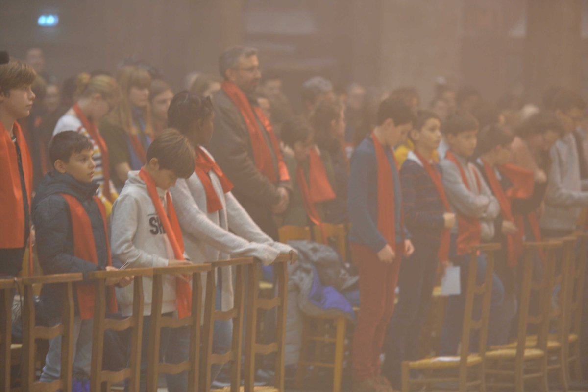 Rassemblement des jeunes confirmés en 2020. © Marie Christine Bertin / Diocèse de Paris.