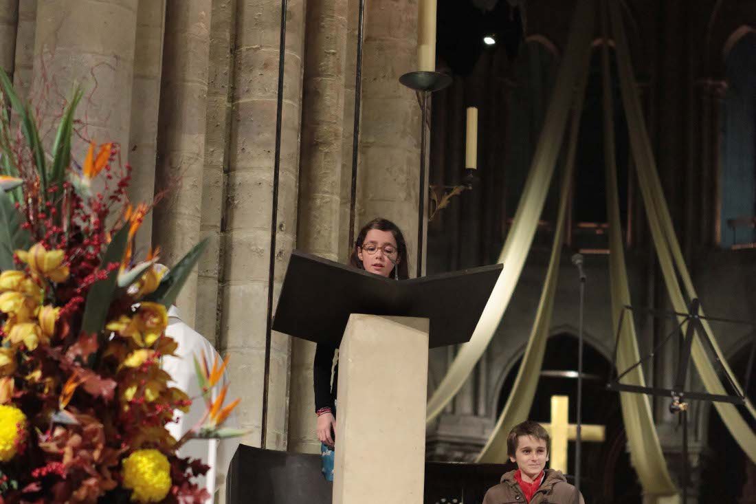 Liturgie de la Parole. © Yannick Boschat / Diocèse de Paris.