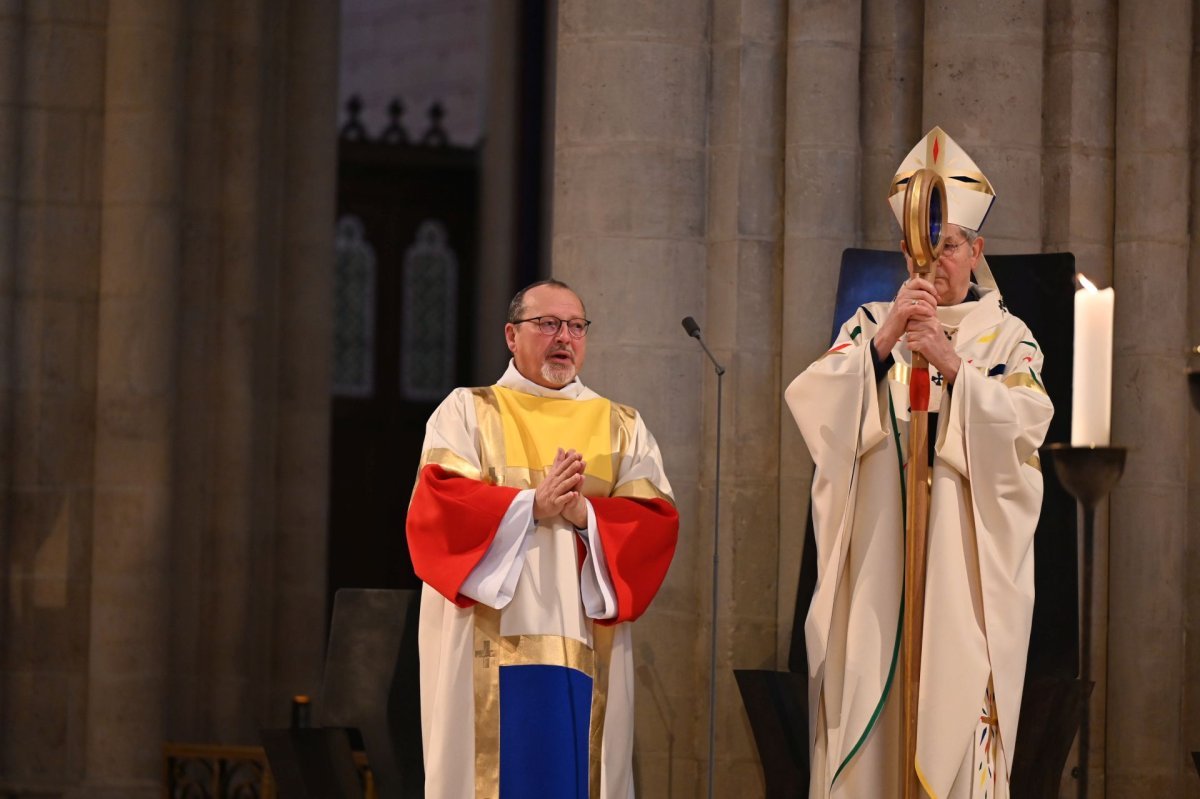 Messe de réouverture de Notre-Dame pour les collégiens et lycéens. © Marie-Christine Bertin / Diocèse de Paris.