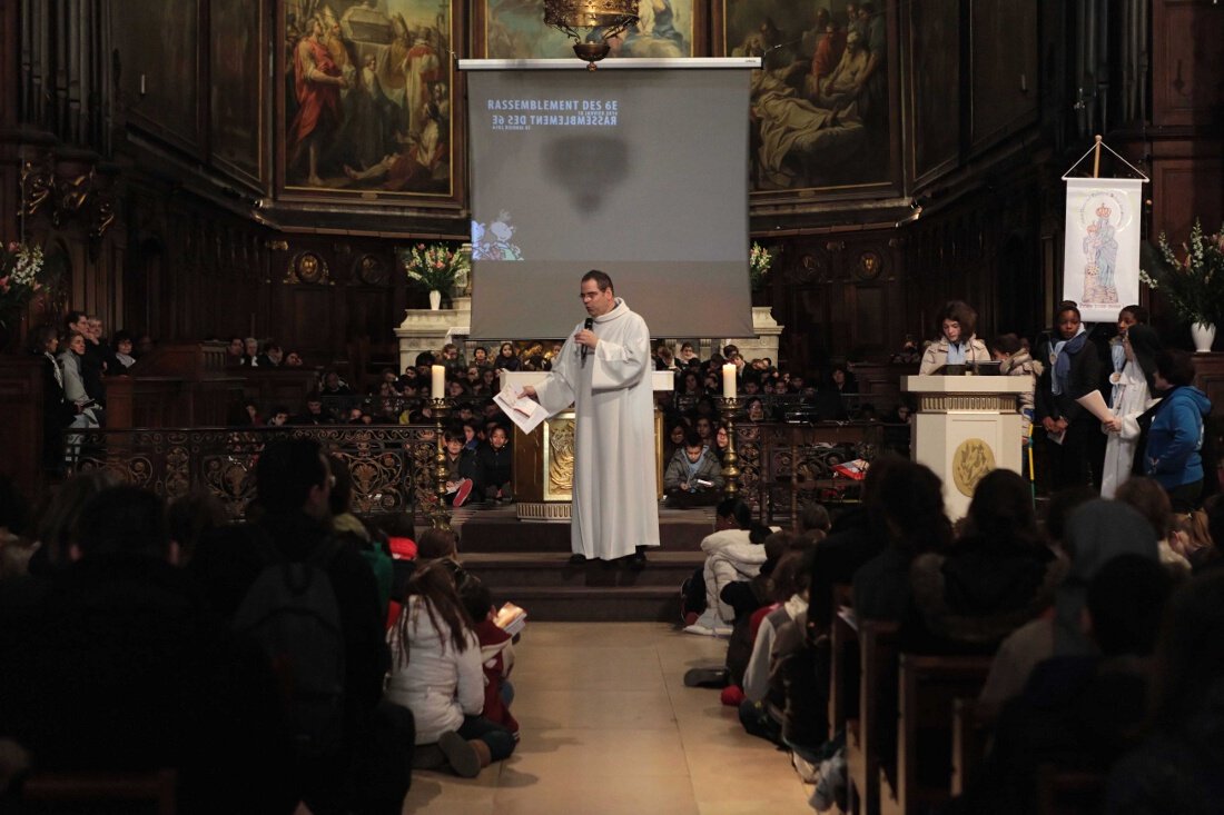 À Notre-Dame des Victoires. © Yannick Boschat / Diocèse de Paris.