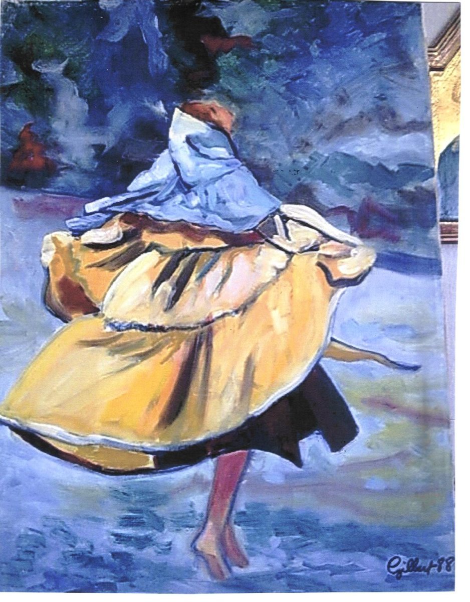 Danse ma joie, Résurrection. © Francine Reulier-Gilbert huile, 70x50cm. 