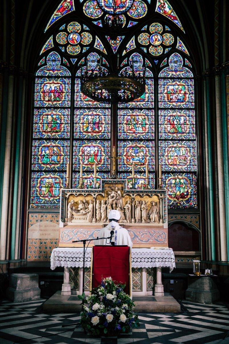 Messe de la Dédicace de la cathédrale Notre-Dame de Paris. © Guillaume Poli / CIRIC.